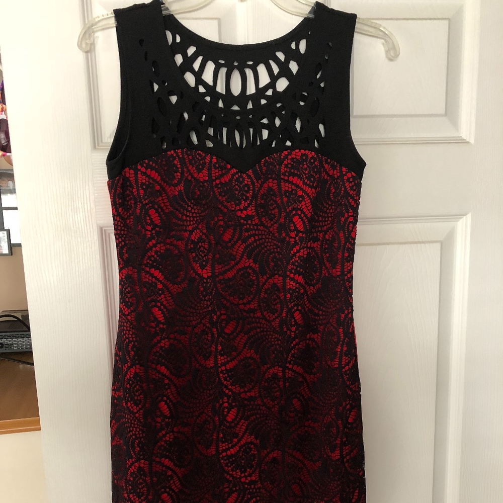 Red and Black dress